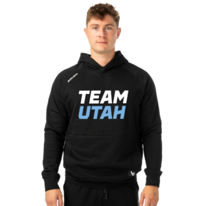 Team Utah Bauer ultimate hoodie, stacked logo, black