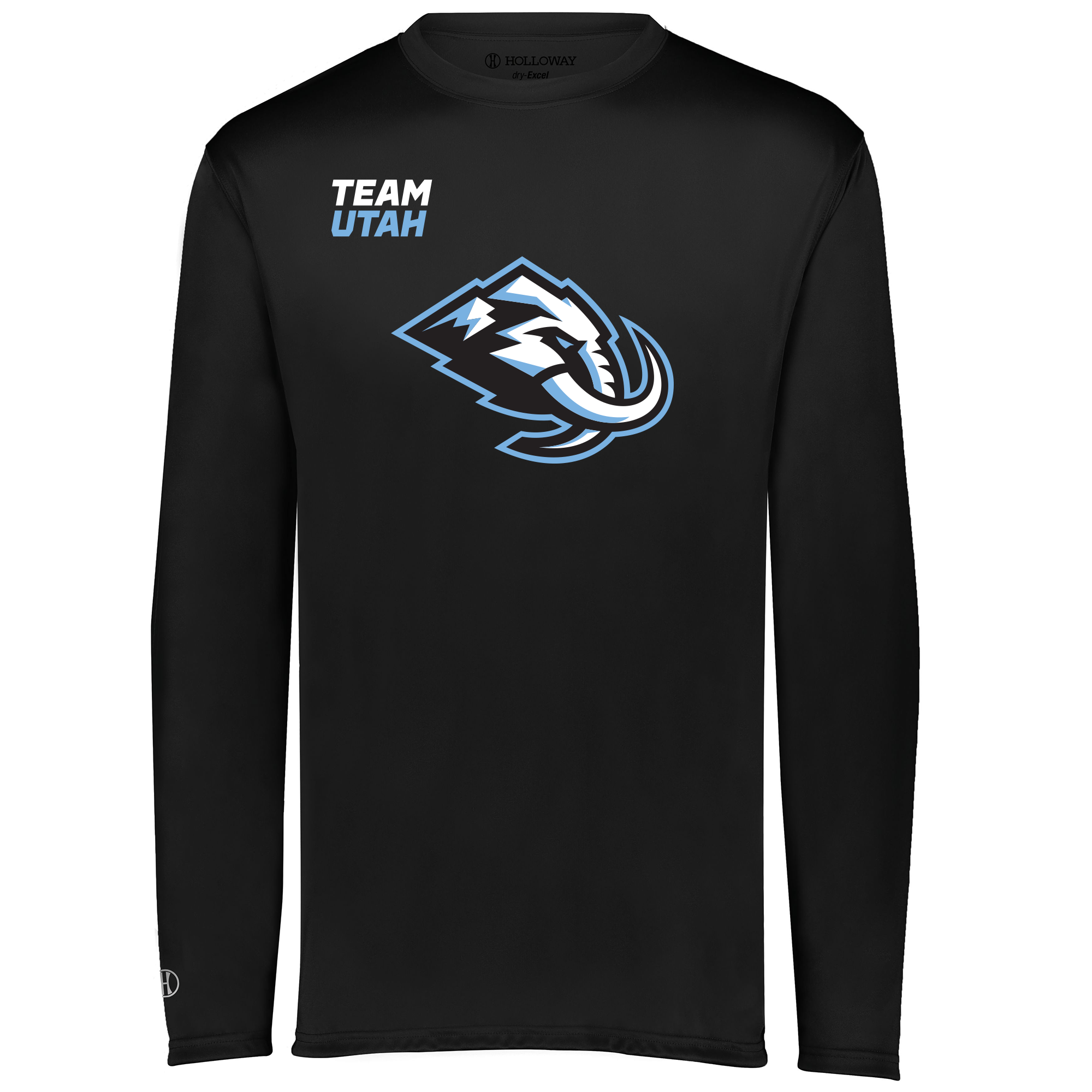 TEAM UTAH LONG SLEEVE PERFORMANCE TEE, DIAGONAL LOGO - Team Utah