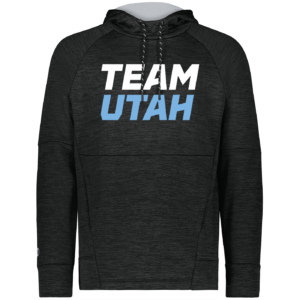 Team Utah all-pro performance hoodie, black heather