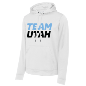 Team Utah performance hoodie, white