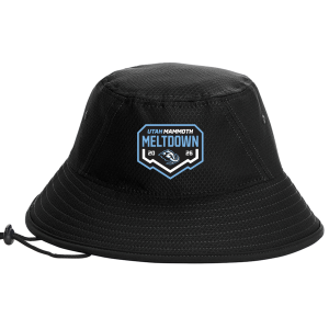 Team Utah bucket hat, meltdown logo, black
