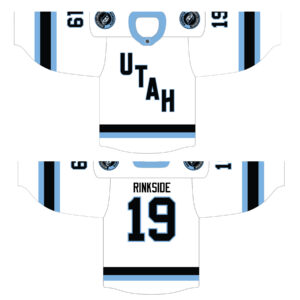 Team Utah game light, front and back
